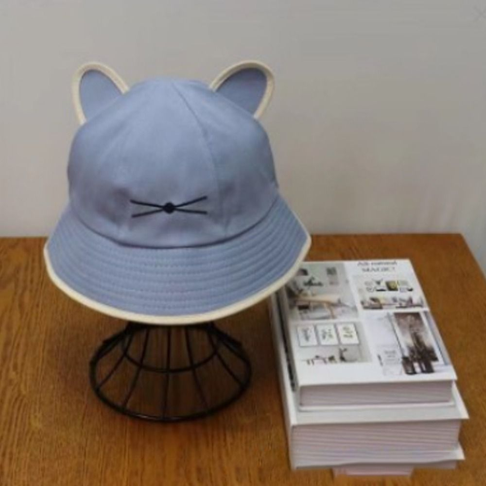Unmegoni Bucket Chống Nắng / Tia UV In Họa Tiết Mèo Dễ Thương Thời Trang Xuân Hè Cho Nam Và Nữ