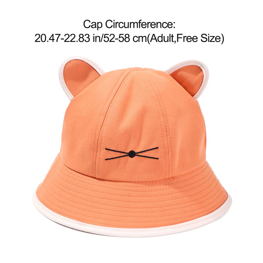 Unmegoni Bucket Chống Nắng / Tia UV In Họa Tiết Mèo Dễ Thương Thời Trang Xuân Hè Cho Nam Và Nữ