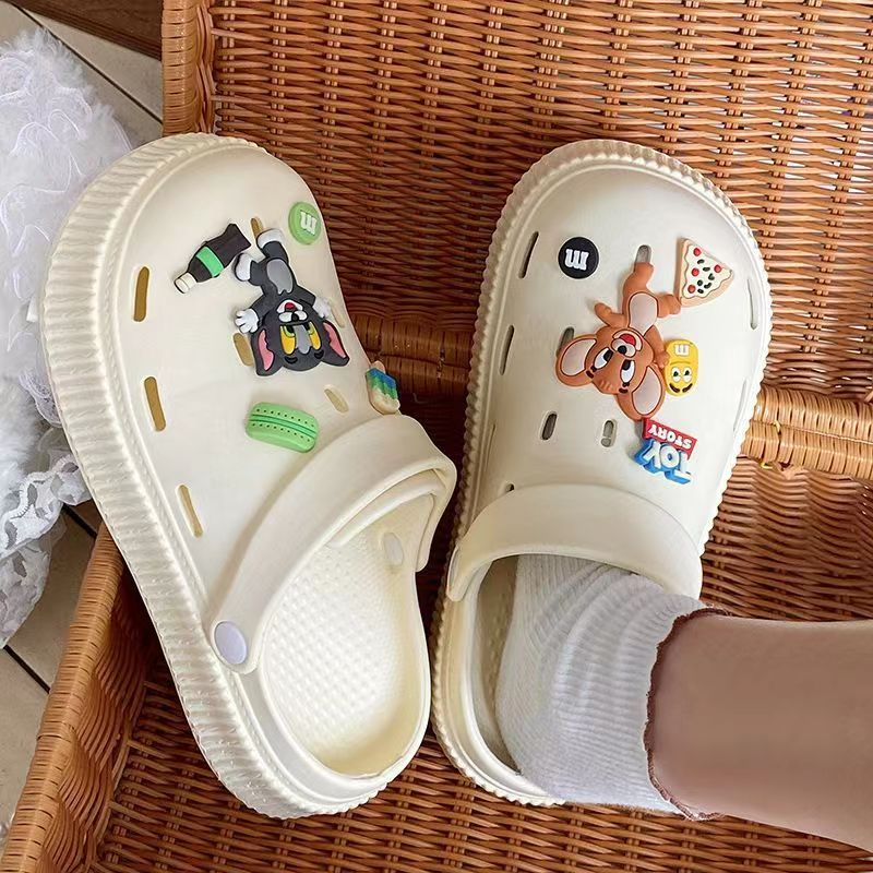 FEIJIANU dép Cross dép sandal nữ giày đi biển đáng yêu thoải mái 27Z23070713