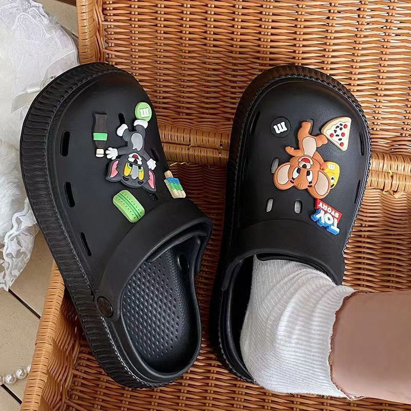 FEIJIANU dép Cross dép sandal nữ giày đi biển đáng yêu thoải mái 27Z23070713