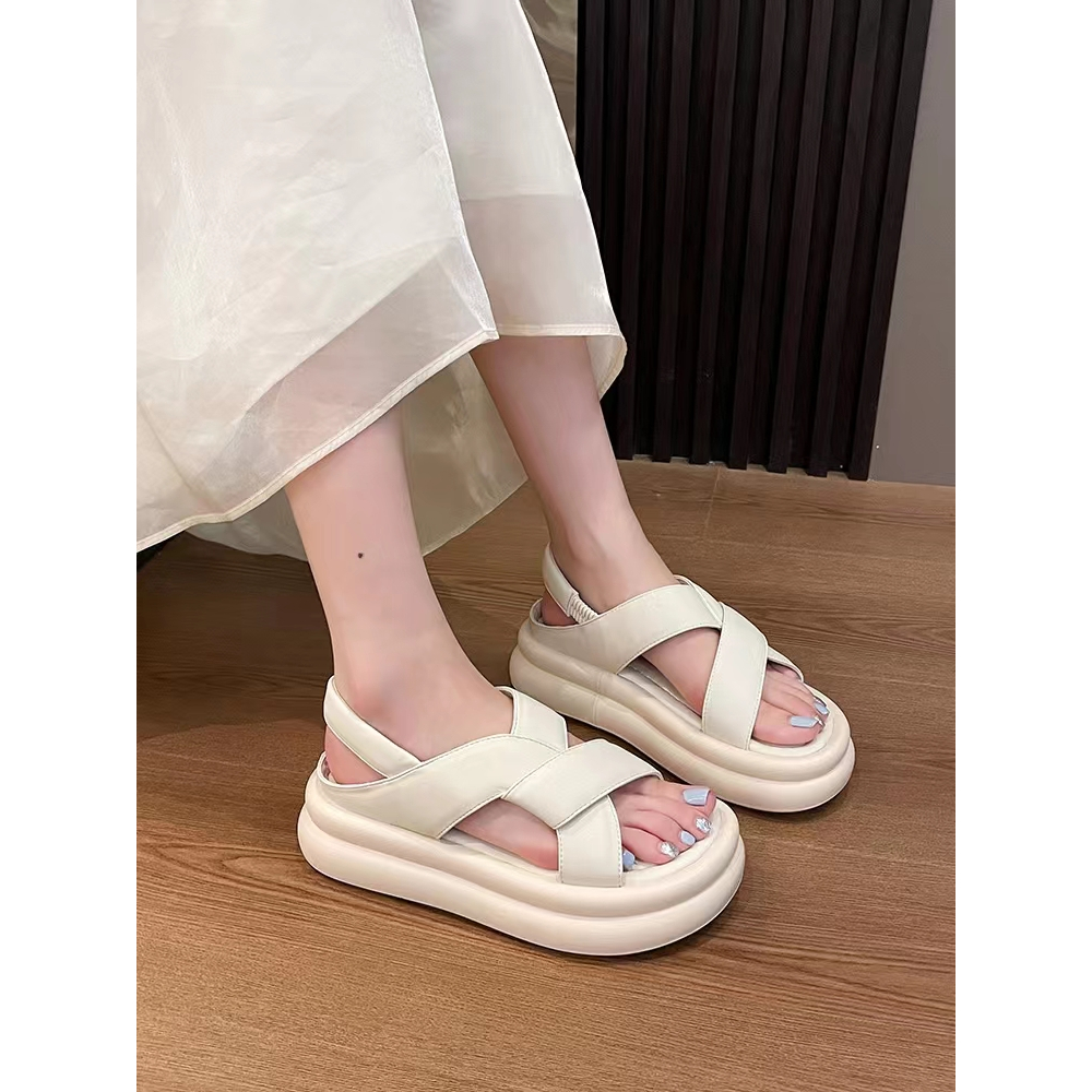 FEIJIANU dép sandal nữ giày sandal nữ dép đế cao đi biển Thoải Mái Xinh Xắn 30Z23072503