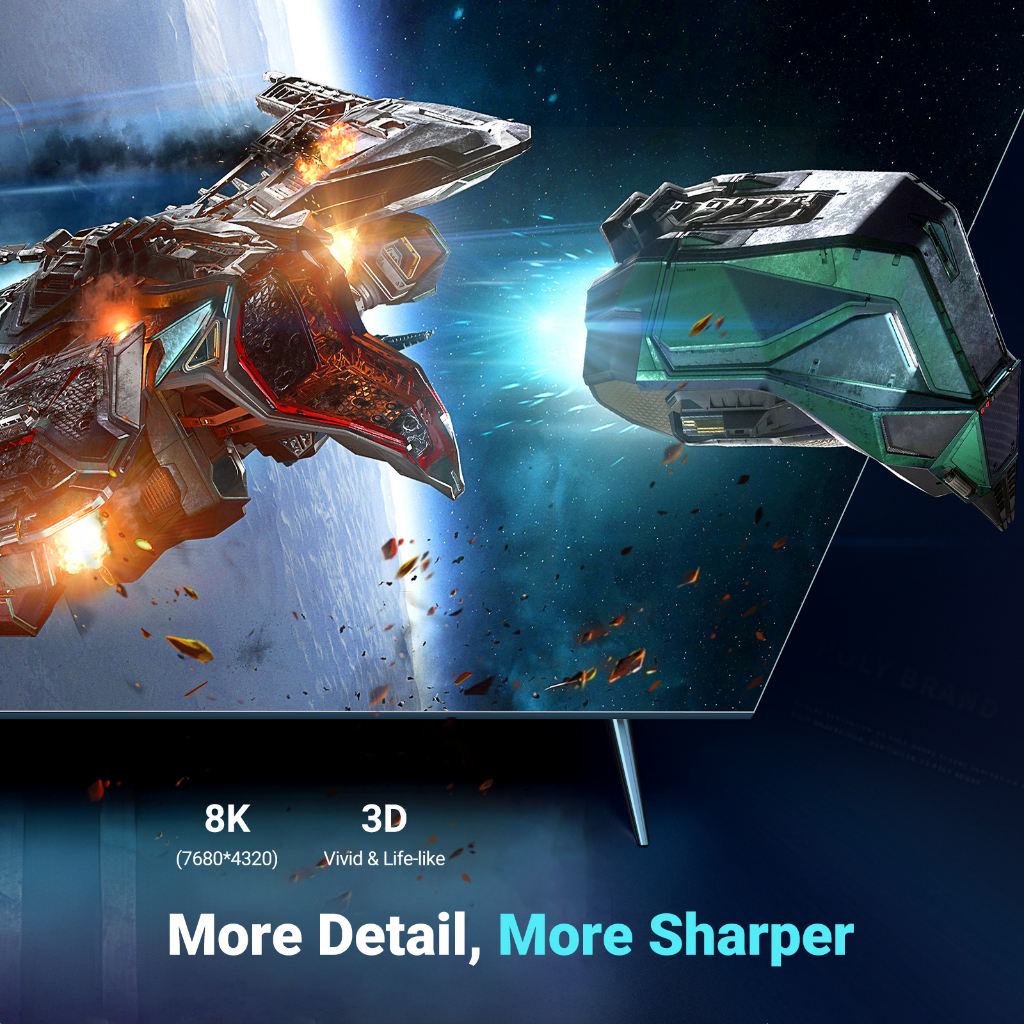 Cáp HDMI-cp 8k / 60hz UGREEN cho TV Xiaomi Box Switcher 3D HDCP