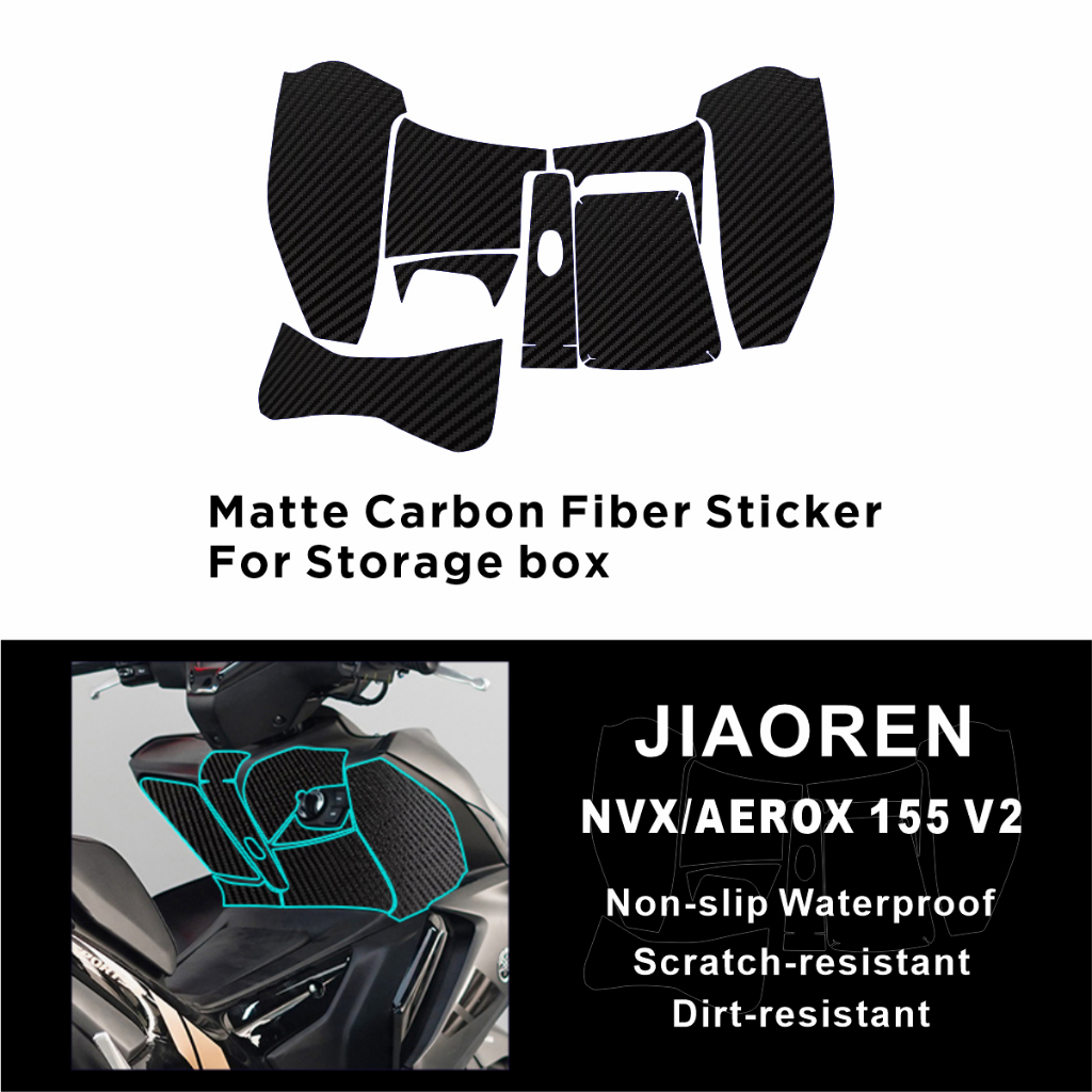 Tem Dán Sợi Carbon Chống Trầy Cho Yamaha NVX AEROX 155 V2