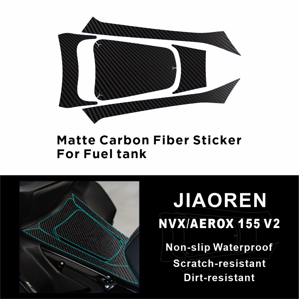 Tem Dán Sợi Carbon Chống Trầy Cho Yamaha NVX AEROX 155 V2