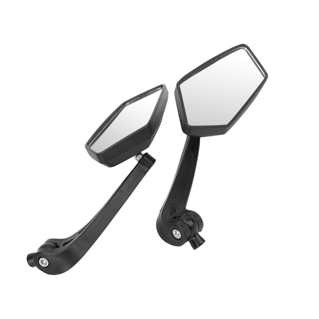 Motorlife Cặp Kính Chiếu Hậu Xe Máy Đen HD Có Thể Xoay Cho Sợi Chỉ 8Mm 10Mm Tay Ga ATV