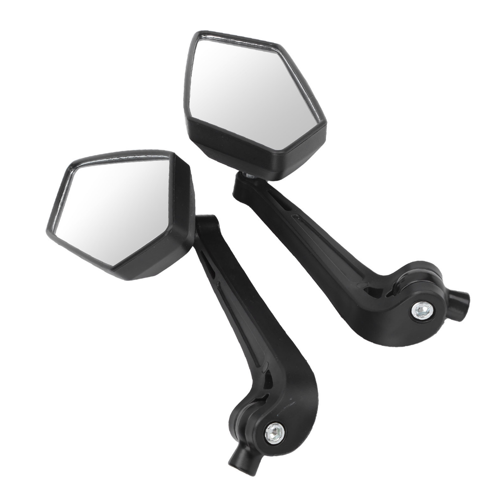 Motorlife Cặp Kính Chiếu Hậu Xe Máy Đen HD Có Thể Xoay Cho Sợi Chỉ 8Mm 10Mm Tay Ga ATV