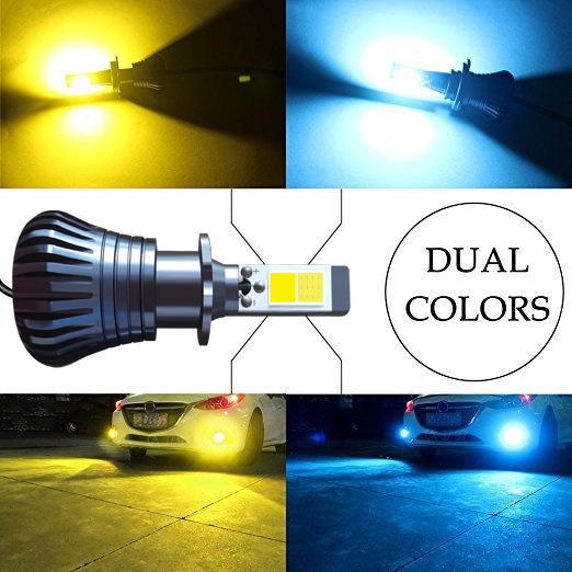 Đèn LED Sương Mù Siêu Sáng DC 24V Hai Màu Chuyên Dụng Cho Xe Hơi / Xe Tải