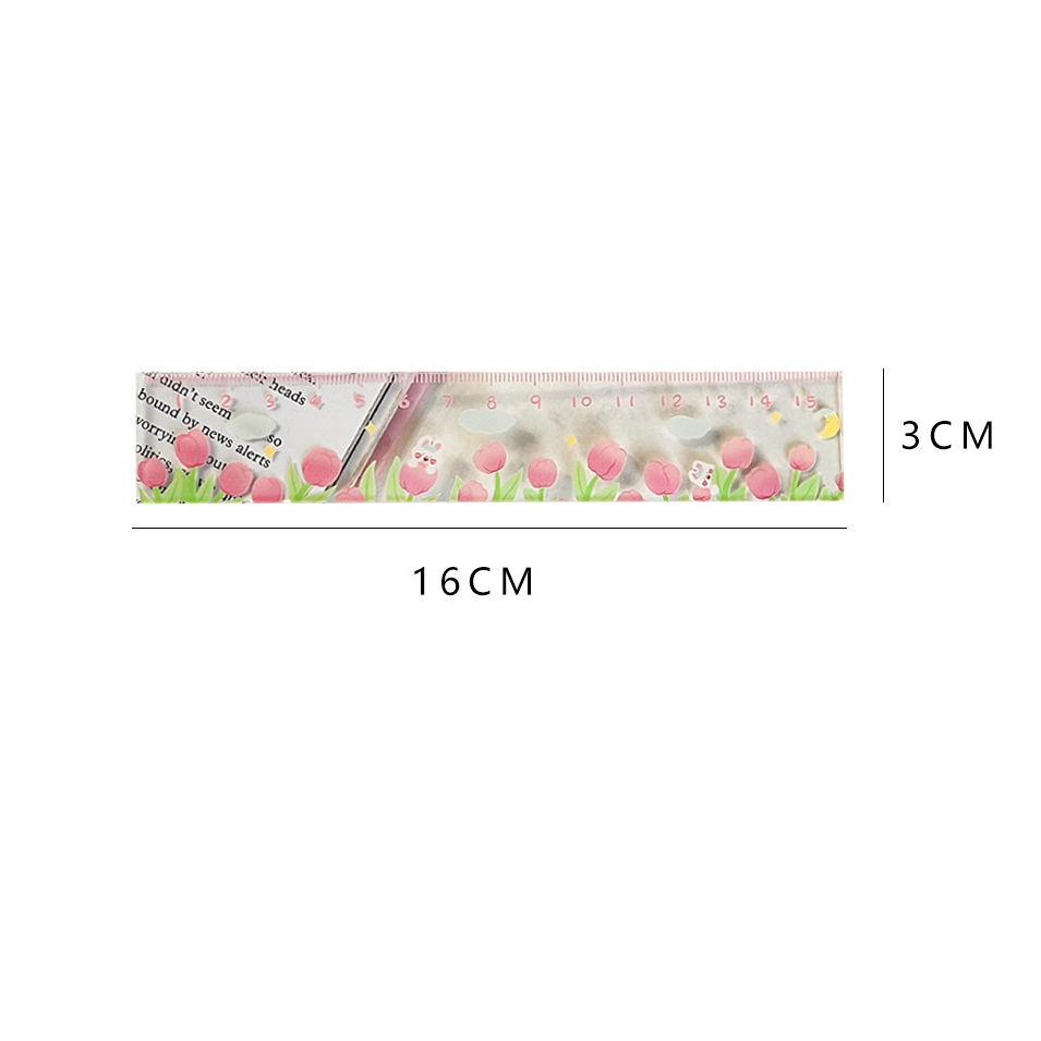 Thước Kẻ Hoạt Hình Dễ Thương 15cm