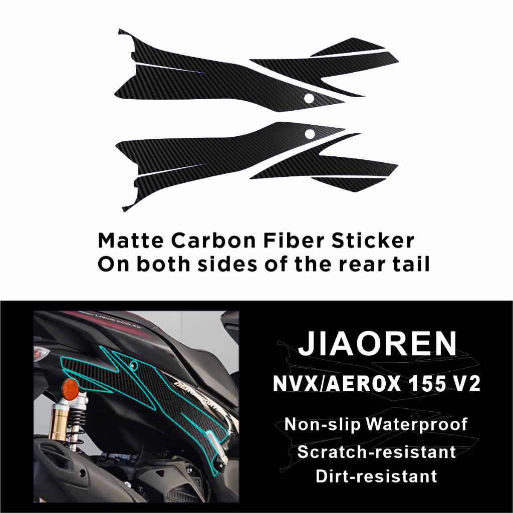 Tem Dán Sợi Carbon Chống Trầy Cho Yamaha NVX AEROX 155 V2