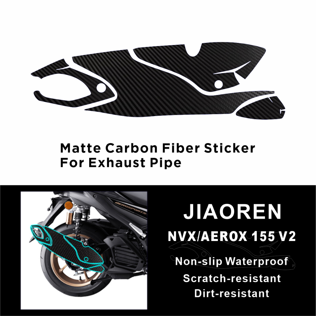 Tem Dán Sợi Carbon Chống Trầy Cho Yamaha NVX AEROX 155 V2