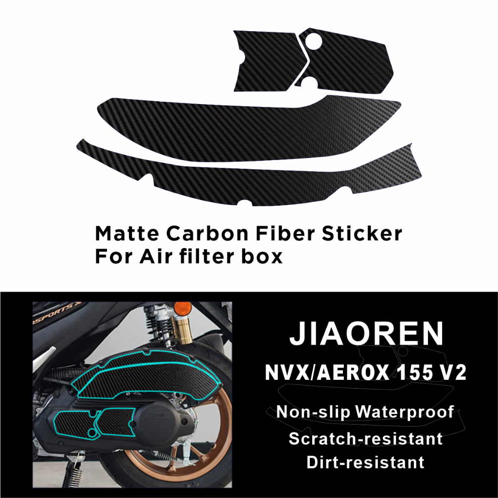 Tem Dán Sợi Carbon Chống Trầy Cho Yamaha NVX AEROX 155 V2