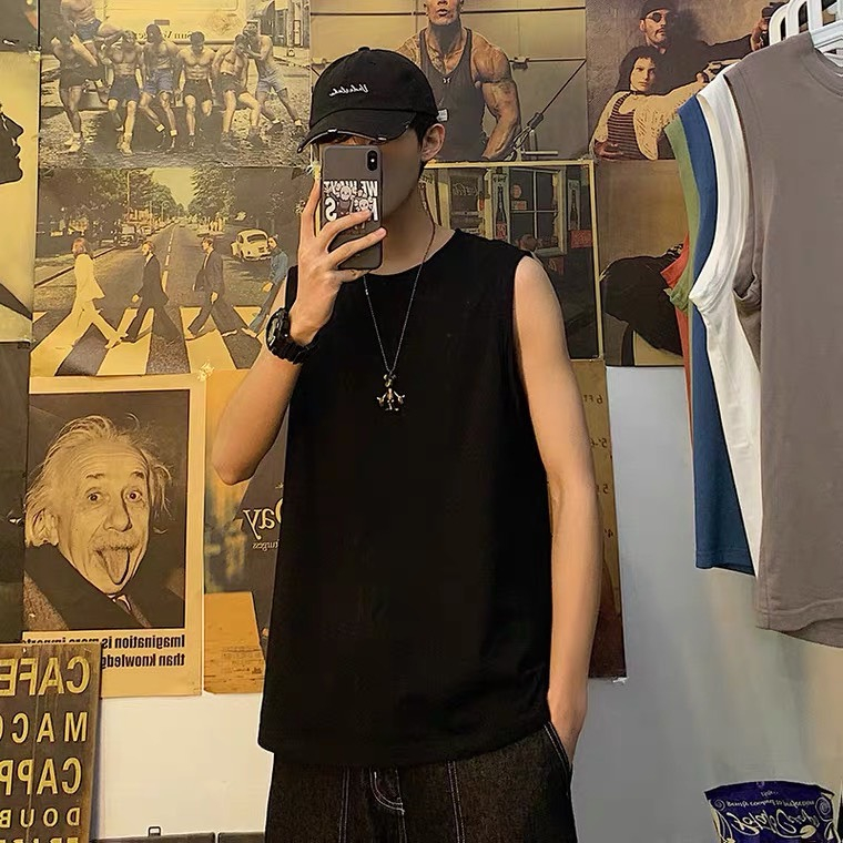 Áo Ba Lỗ Nam Hàn Quốc Simple Bigsize Unisex Base Top Màu Sắc Đơn Giản Áo Tanktop Unisex Áo Ba Lỗ Bigsize Áo Áo Ba Lỗ Nam Chất Liệu Cotton Siêu Mát Đường May Kĩ Hàng Cao Cấp