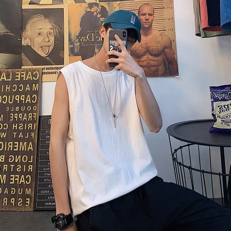 Áo Ba Lỗ Nam Hàn Quốc Simple Bigsize Unisex Base Top Màu Sắc Đơn Giản Áo Tanktop Unisex Áo Ba Lỗ Bigsize Áo Áo Ba Lỗ Nam Chất Liệu Cotton Siêu Mát Đường May Kĩ Hàng Cao Cấp