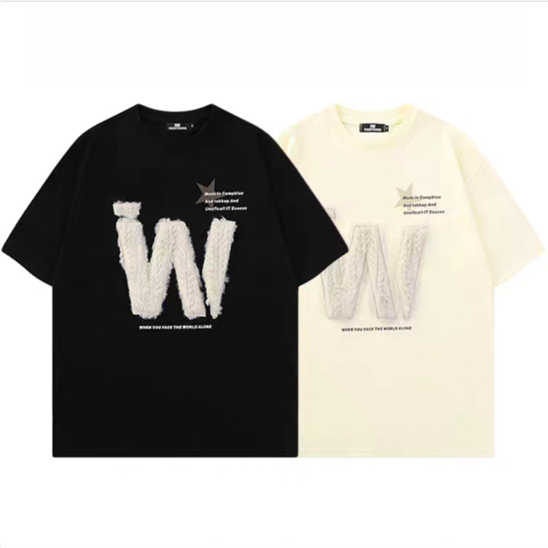 Áo Thun Tay Ngắn Cổ Tròn Phong Cách Harajuku Nhật Bản Thời Trang Cho Nam Và Nữ