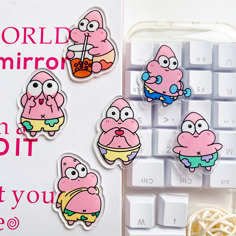 Ghim Cài Áo Bằng Acrylic Họa Tiết Hoạt Hình Pie Star Merchandise Dễ Thương