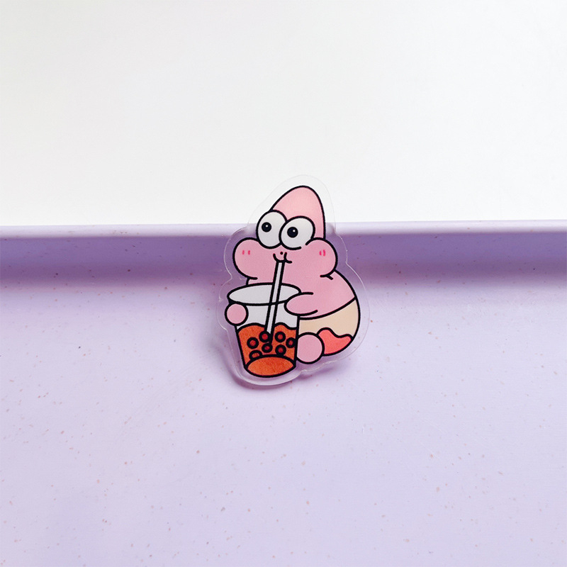 Ghim Cài Áo Bằng Acrylic Họa Tiết Hoạt Hình Pie Star Merchandise Dễ Thương