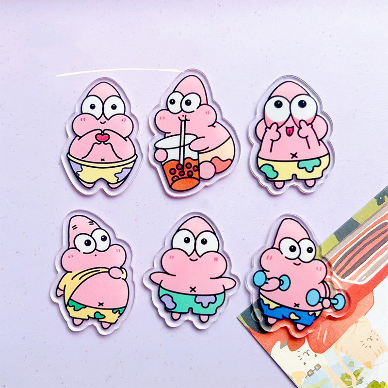 Ghim Cài Áo Bằng Acrylic Họa Tiết Hoạt Hình Pie Star Merchandise Dễ Thương