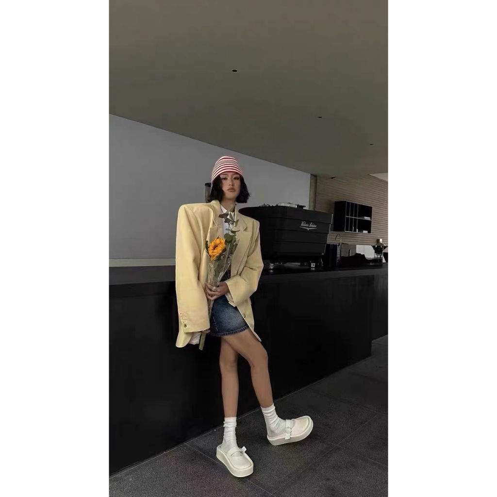 KaBaiQi Dép bánh mì guốc dép giày nữ Màu Sắc Đơn Giản Thoải Mái Cao Gót Chống Trơn Trượt dép đế xuồng 27ZHDLX062506