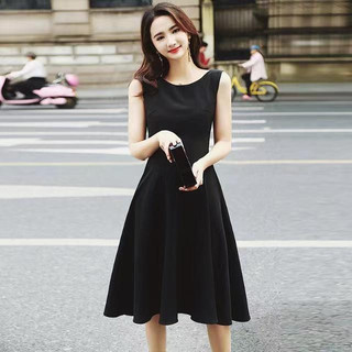 Đầm Công Sở Không Tay Dáng Chữ A Thiết Kế Đơn Giản Thanh Lịch Thời Trang Mùa Hè Cho Nữ