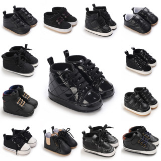 Giày Thể Thao Màu Đen Đế Mềm Thoải Mái Cho Bé Sơ Sinh