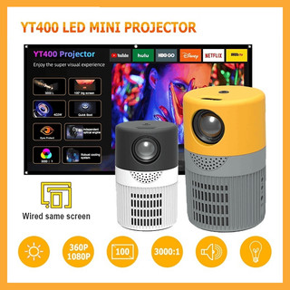 Máy chiếu mini yt400 bluetooth không dây cho điện thoại