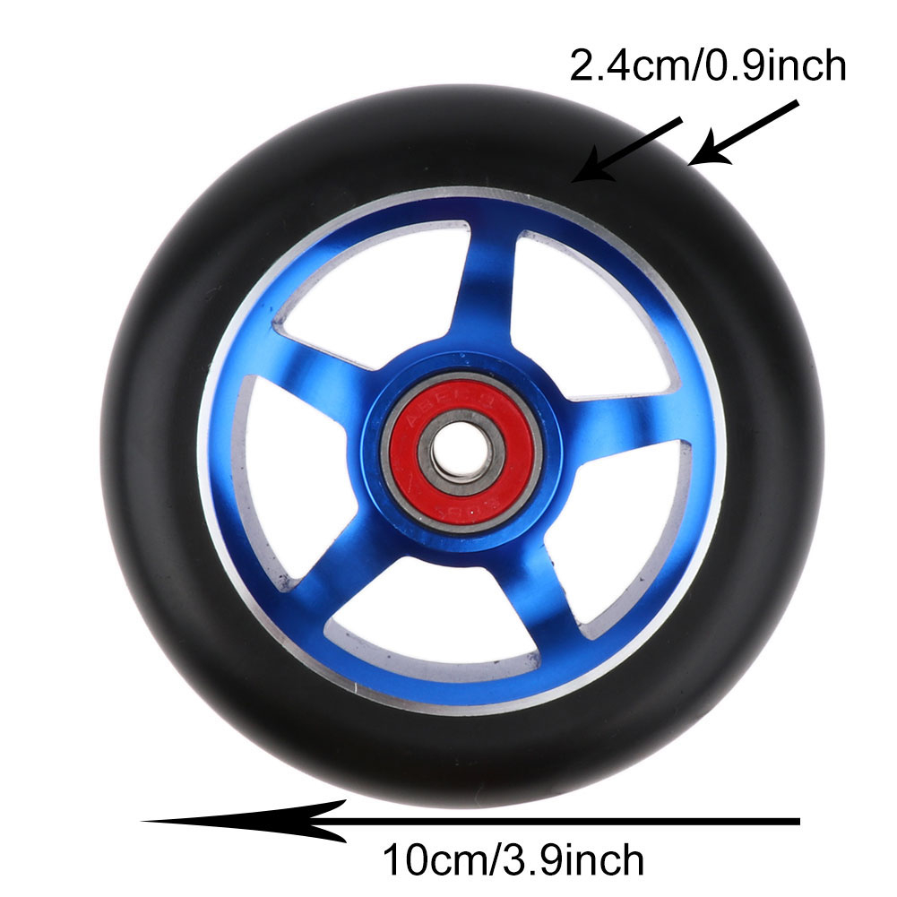 Bánh Xe Đàn Hồi 100mm Thay Thế Cho Xe Scooter