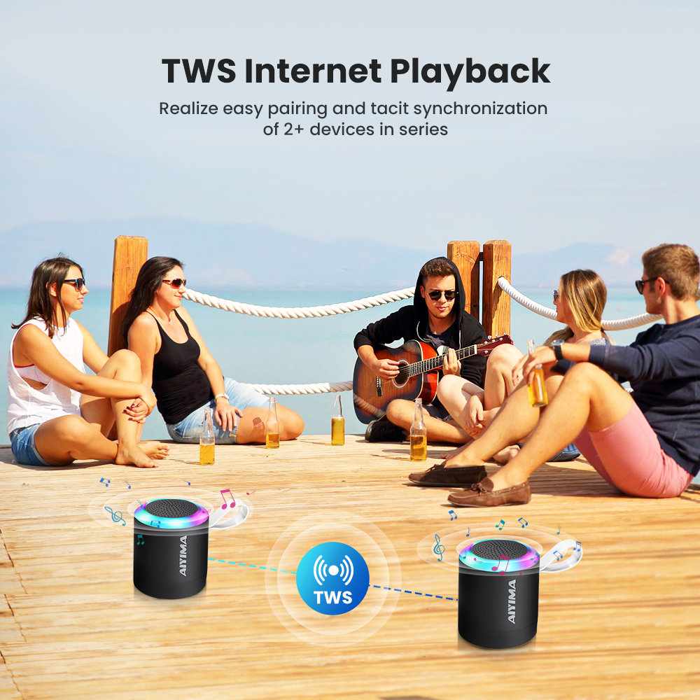 AIYIMA Mini Speaker Bluetooth 5.0 Speakers