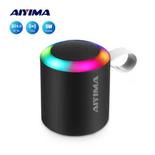 AIYIMA Portable Mini Speaker LED Wireless Bluetooth 5.0 Waterproof Music Sound Speakers