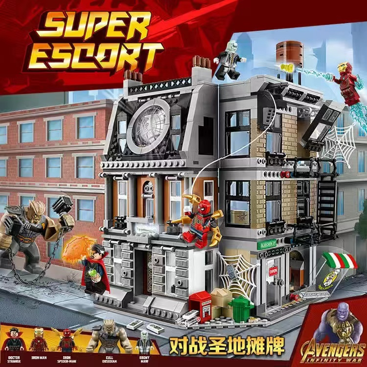 Tương thích với lego doctor strange showdown lắp ráp các khối xây dựng avengers thanos spiderman toys