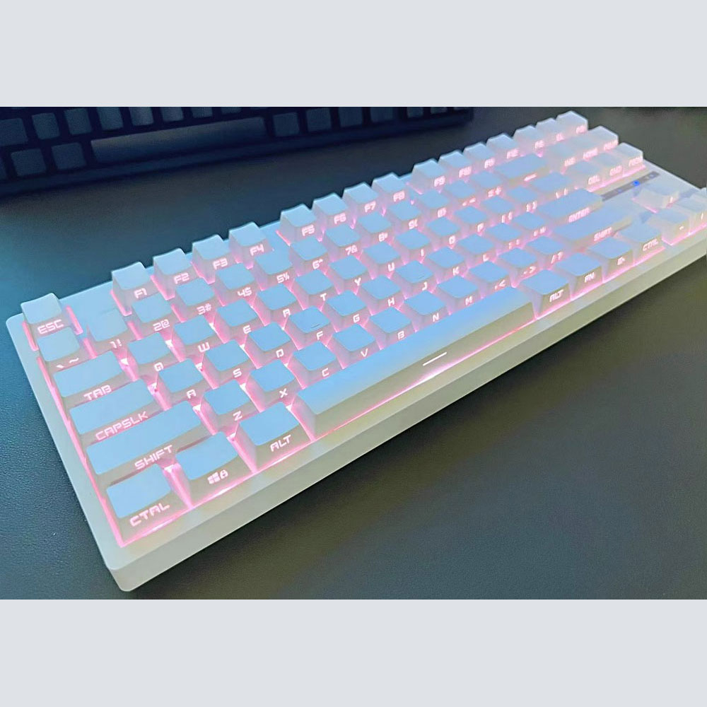 【In stock】white/black/blue/pink  keycaps side  font transmits light OEM profile PBT keycap set for mx switch keyboard