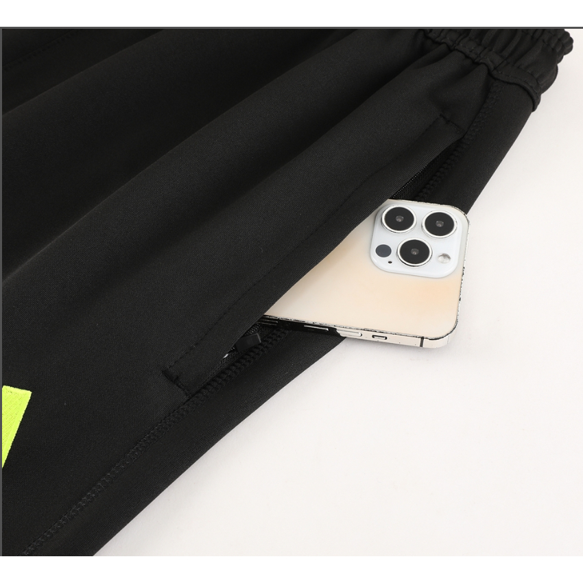 Set Đồ Thể Thao Màu Đen Có Khóa Kéo Size 23-24 Dành Cho Nam Giới