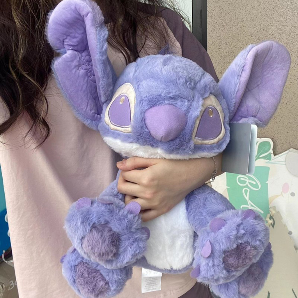Gấu bông Stitch Thú Nhồi Bông Hình Stitch Màu Tím Dễ Thương Cho Bé- Gối ôm hoạt hình WHYME