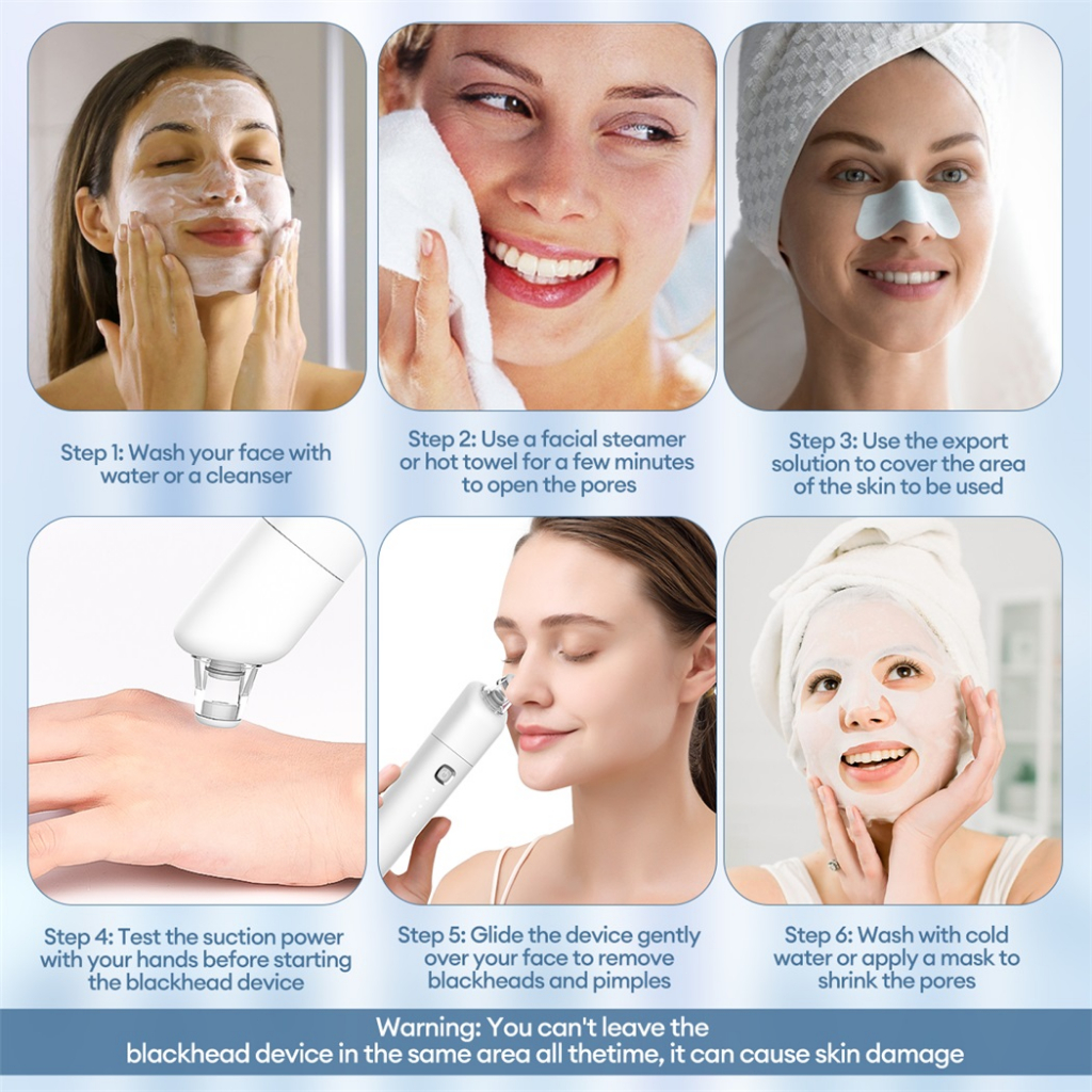 Ckeyin Máy Hút Mụn Đầu Đen Làm Sạch Sâu Lỗ Chân Lông