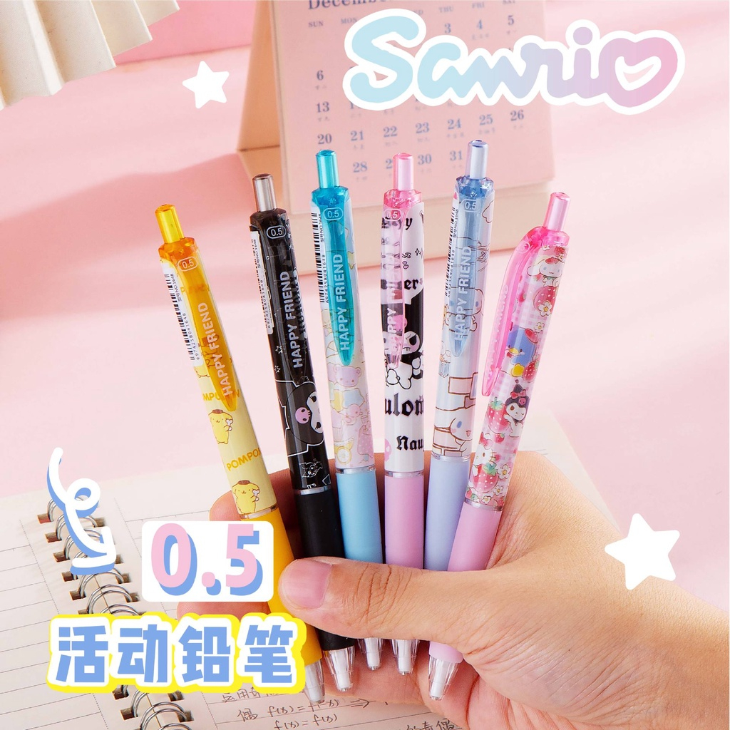 SANRIO Bút Chì Bấm Ngòi 0.5MM Màu Sắc Đáng Yêu