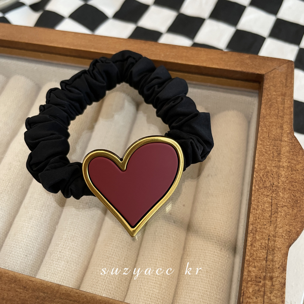 Mh Dây Buộc Tóc Đuôi Ngựa Cao Thấp Co Giãn Hình Tròn In Chữ miumiu Đơn Giản Thời Trang Cho Nữ