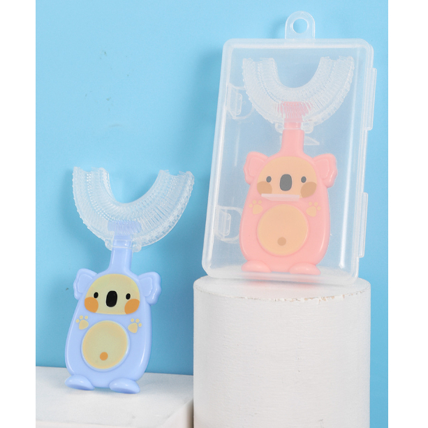 Wedroo Bàn Chải Đánh Răng silicone Mềm Mại Hình Chữ U Bảo Vệ 360 Độ Cho Bé ° Bàn Chải Đánh Răng Làm Sạch Răng Miệng Hình Chữ U