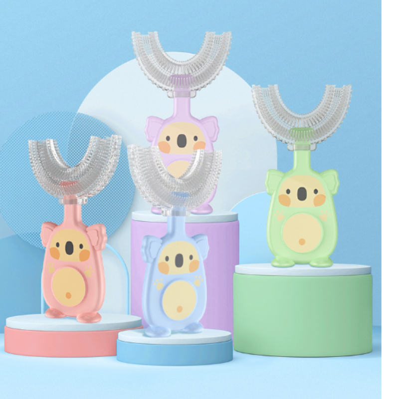 Wedroo Bàn Chải Đánh Răng silicone Mềm Mại Hình Chữ U Bảo Vệ 360 Độ Cho Bé ° Bàn Chải Đánh Răng Làm Sạch Răng Miệng Hình Chữ U
