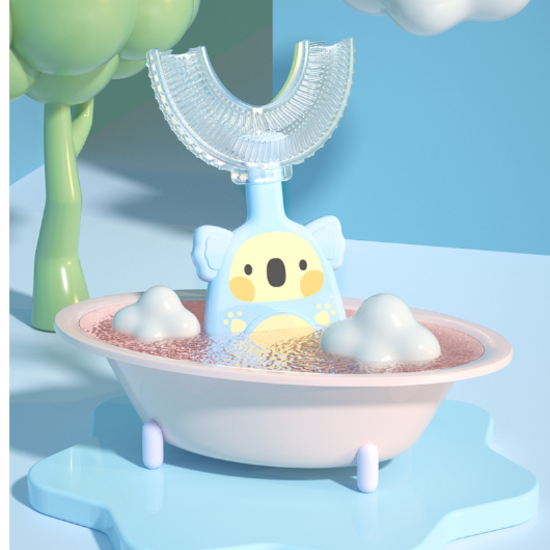 Wedroo Bàn Chải Đánh Răng silicone Mềm Mại Hình Chữ U Bảo Vệ 360 Độ Cho Bé ° Bàn Chải Đánh Răng Làm Sạch Răng Miệng Hình Chữ U