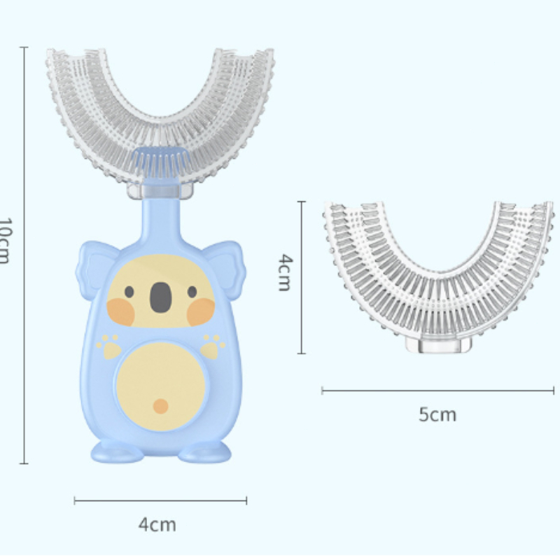 Wedroo Bàn Chải Đánh Răng silicone Mềm Mại Hình Chữ U Bảo Vệ 360 Độ Cho Bé ° Bàn Chải Đánh Răng Làm Sạch Răng Miệng Hình Chữ U