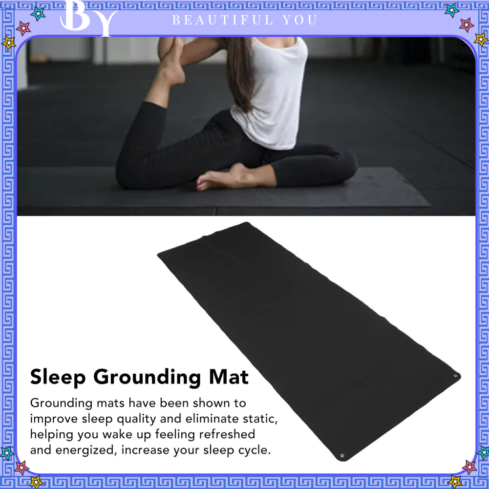 Thảm yoga tiếp đất 1800*680mm có thể cải thiện giấc ngủ và giúp giảm bớt lo lắng thảm tiếp đất 【Fluorine073】