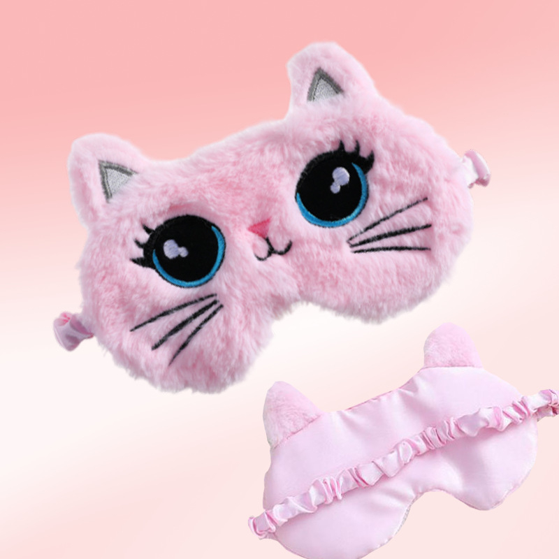 Mặt Nạ Mắt Ngủ 3D Thoáng Khí Thiết Kế Hoạt Hình Vui Nhộn Cho Nam Và Nữ