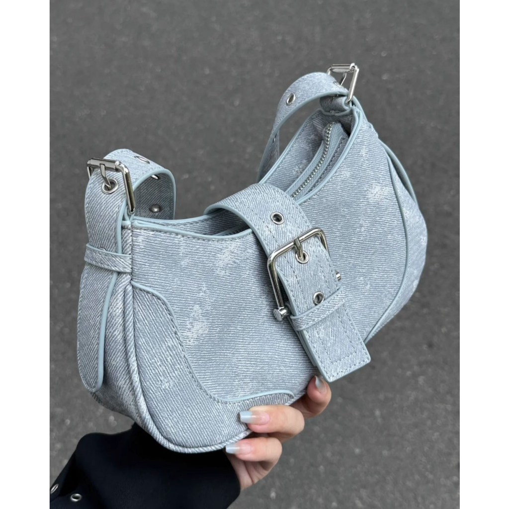Túi Tote Đeo Vai Mùa Hè 2023 Chất Liệu Denim Phong Cách Mới Hợp Thời Trang Cho Nữ