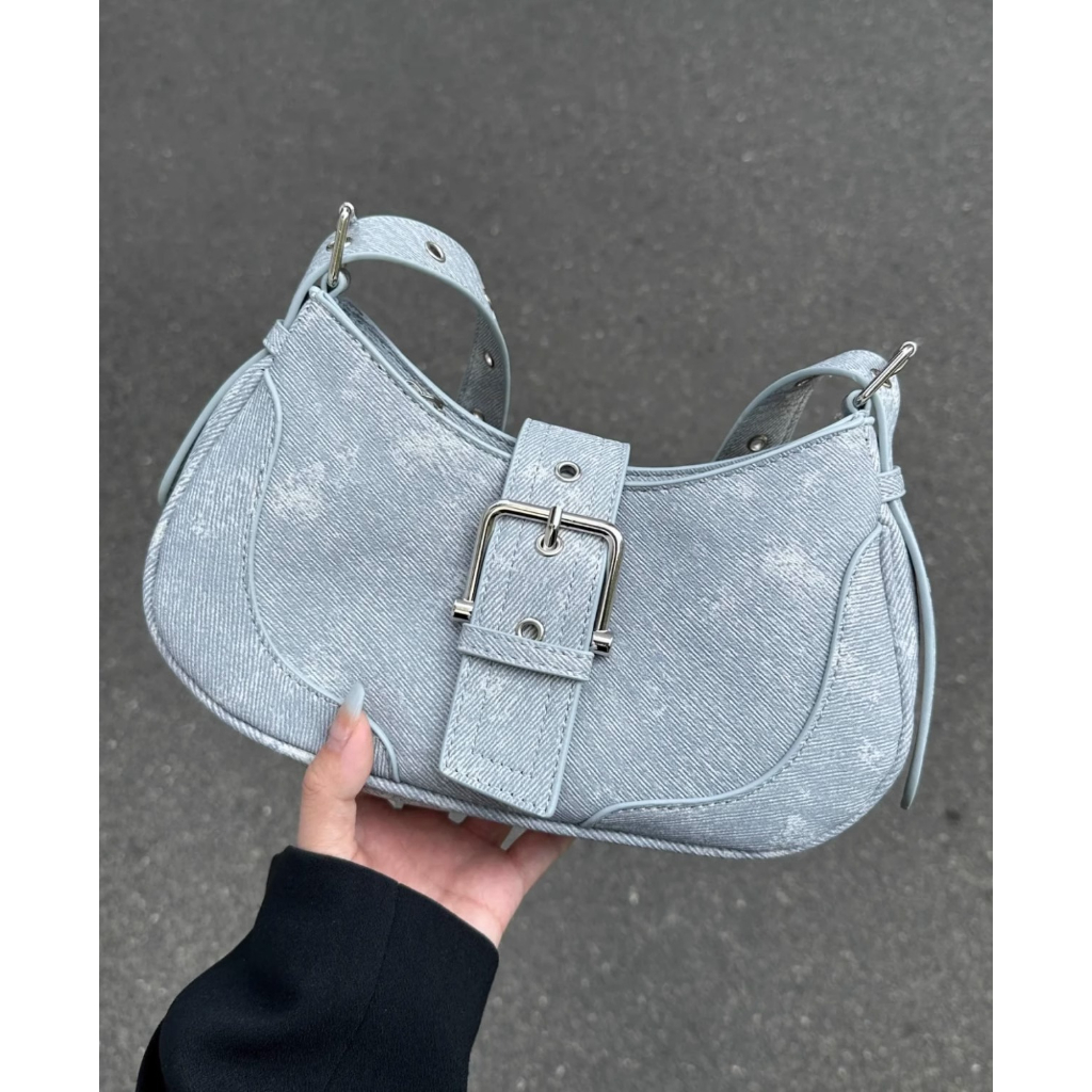 Túi Tote Đeo Vai Mùa Hè 2023 Chất Liệu Denim Phong Cách Mới Hợp Thời Trang Cho Nữ