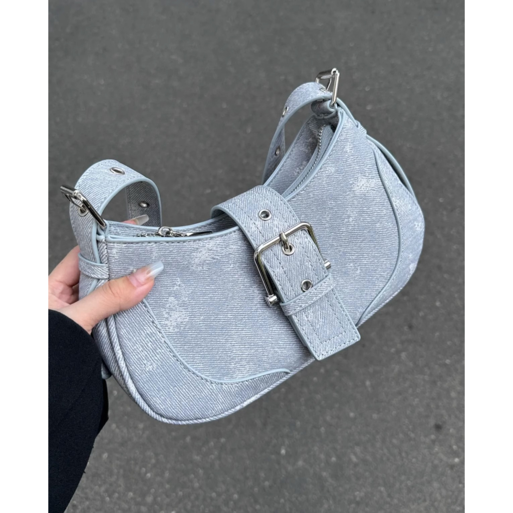 Túi Tote Đeo Vai Mùa Hè 2023 Chất Liệu Denim Phong Cách Mới Hợp Thời Trang Cho Nữ