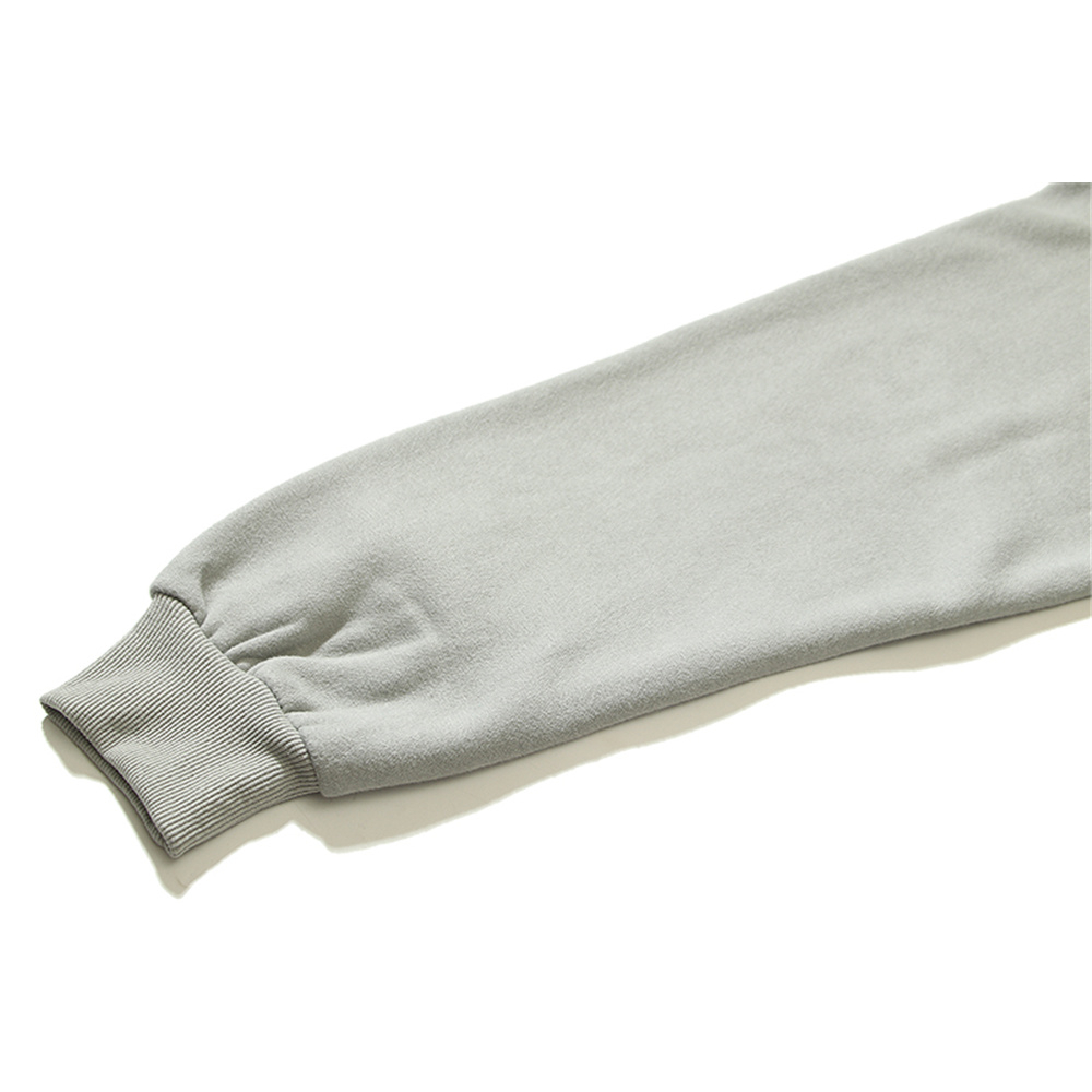 Áo Hoodie Nỉ Chui Đầu In Hình Hành Tinh Màu Xám Thời Trang Đường Phố Cho Nam