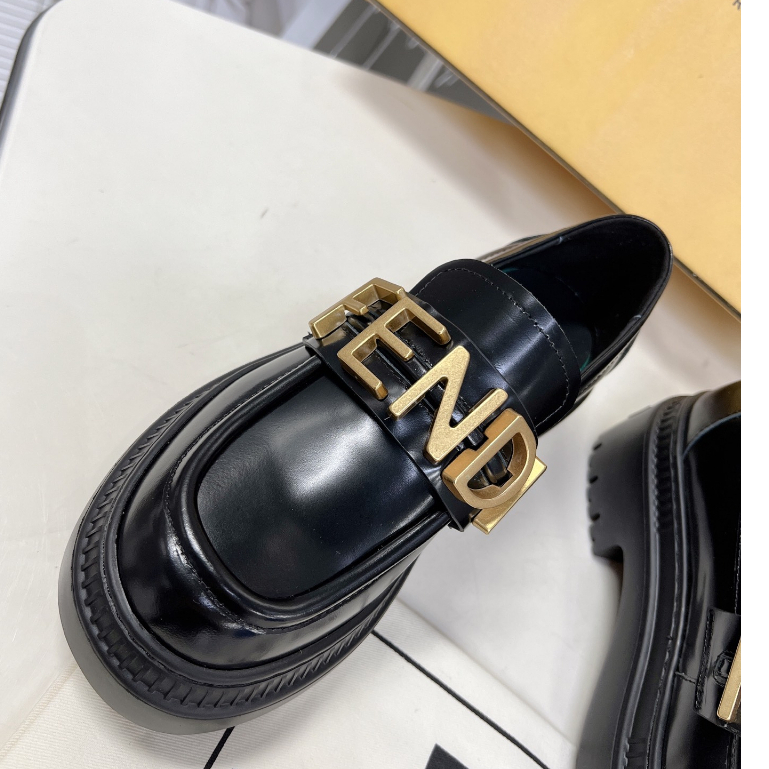 Giày Lười Da Fendigraphy Thời Trang Sang Trọng Dành Cho Nữ