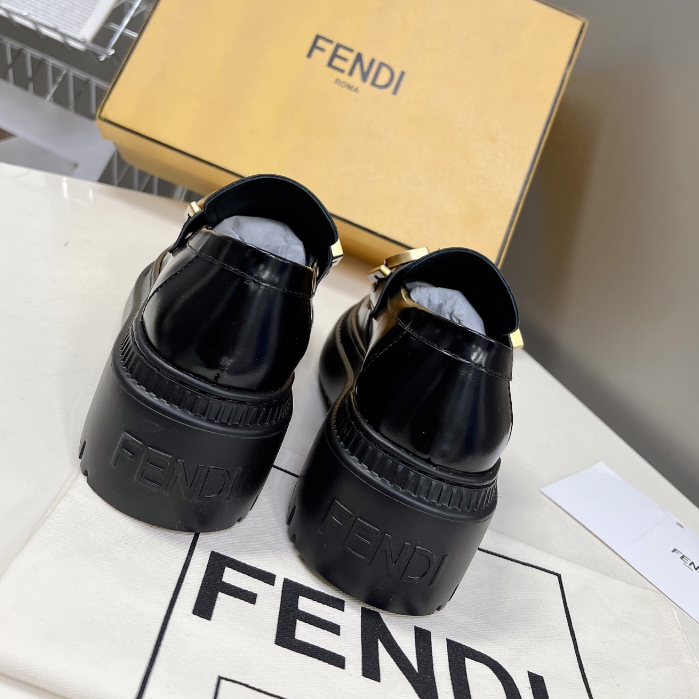 Giày Lười Da Fendigraphy Thời Trang Sang Trọng Dành Cho Nữ