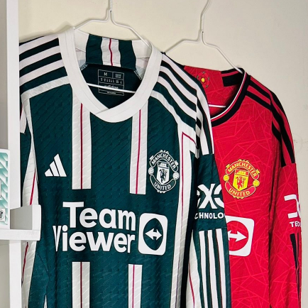 23-24 manuaway game  áo bóng đá dài tay s-xxl * chất lượng cao * t-shirt