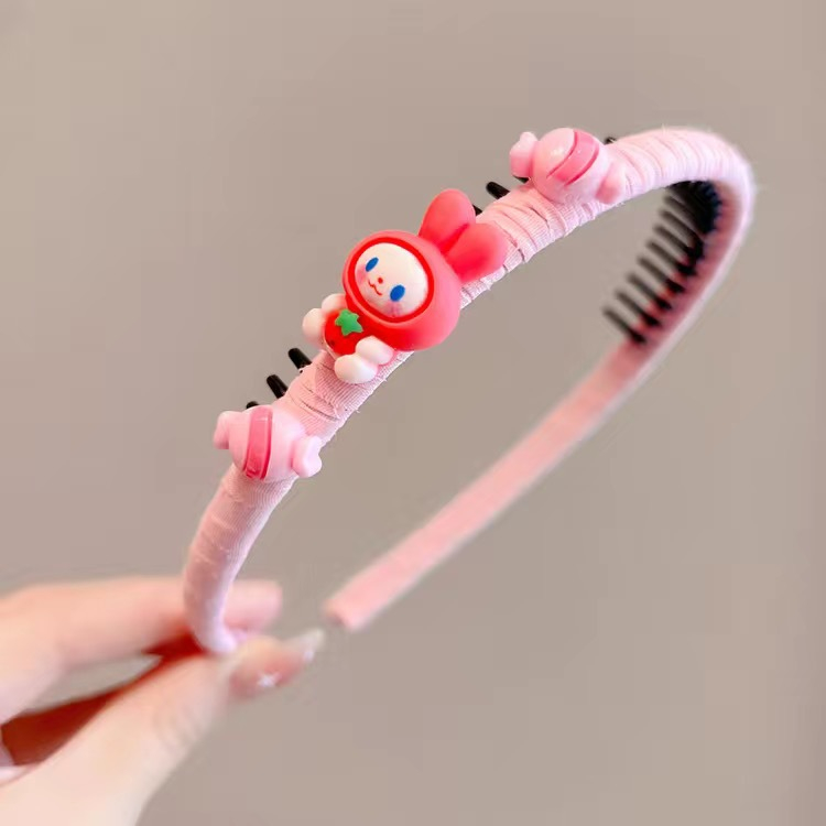 Băng Đô Cài Tóc Chống Trượt Có Răng Cưa Họa Tiết Hoạt Hình Cho Bé Gái