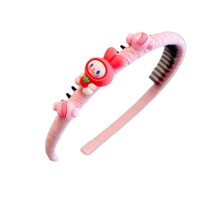 Băng Đô Cài Tóc Chống Trượt Có Răng Cưa Họa Tiết Hoạt Hình Cho Bé Gái